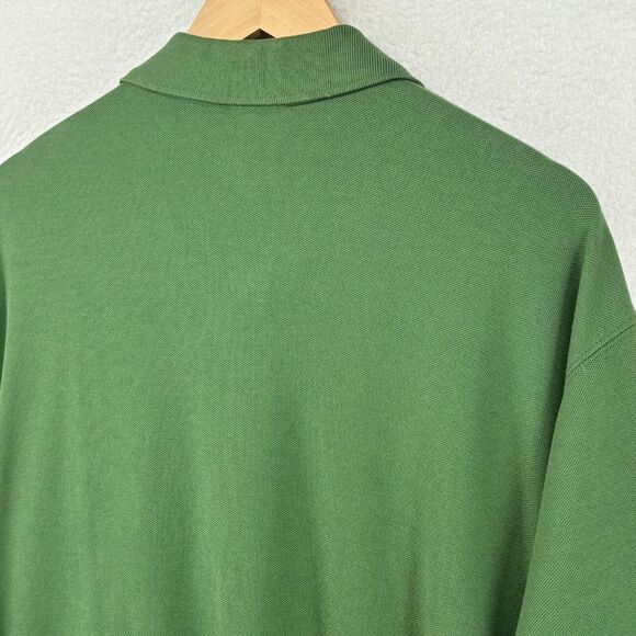 LL BEAN Shirt Mens L Golf Polo Short Sleeve Y2K 2000s Pique Cotton Green VTG - Picture 6 of 15